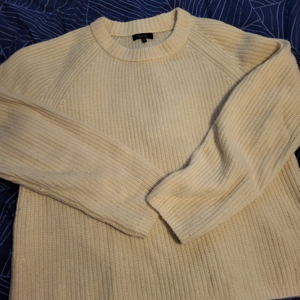 Quince Cashmere Fisherman Sweater